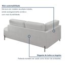 Ver mais imagens de Sofá Living Orgânico 2 Lugares Bouclé Gelo Norten 175cm