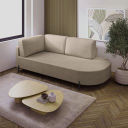Sofá Living Orgânico 2 Lugares 165cm Norten - 1