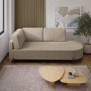 Ver imagem 2 de Sofá Living Orgânico 2 Lugares 165cm Base de Ferro Braço Esquerdo Norten