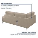 Ver imagem 6 de Sofá Living Orgânico 2 Lugares 165cm Base de Ferro Braço Esquerdo Norten
