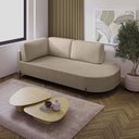 Ver imagem 1 de Sofá Living Orgânico 2 Lugares Bouclé Bege Norten 175cm