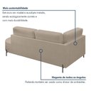 Ver mais imagens de Sofá Living Orgânico 2 Lugares Bouclé Bege Norten 175cm