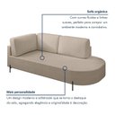Ver imagem 4 de Sofá Living Orgânico 2 Lugares 165cm Base de Ferro Braço Esquerdo Norten
