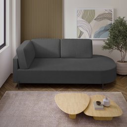 Sofá Living Orgânico 2 Lugares 165cm Norten - 2