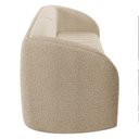 Ver imagem 6 de Sofá Living Decorativo 3 Lugares 252cm Meris M22 Bouclê Bege - Mpozenato