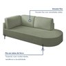 Sofá Living Orgânico 2 Lugares 165cm Norten - 3