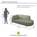 Ver mais imagens de Sofá Living Orgânico 2 Lugares 165cm Norten