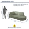 Sofá Living Orgânico 2 Lugares 165cm Norten - 8