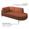 Sofá Living Orgânico 2 Lugares 165cm Norten - 3