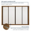 Ver imagem 5 de Guarda Roupa Casal Premium Nápoli 4 Portas de Correr 4 Gavetas 279,3cm Yescasa Branco/Carvalho