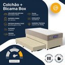 Ver imagem 4 de Cama Box + Colchão Gazin de Espuma D28 Double Face Force Plus + Auxiliar de Espuma Solteiro 88 cm