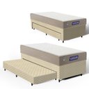 Ver imagem 1 de Cama Box + Colchão Gazin de Espuma D28 Double Face Force Plus + Auxiliar de Espuma Solteiro 88 cm