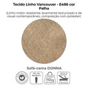 Ver mais imagens de Sofa Cama 2 Lugares 206 Cm Donna Linho Vancouver E486 Palha Milani Store Palhaa