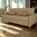 Ver imagem 2 de Sofa Cama 2 Lugares 206 Cm Donna Linho Vancouver E486 Palha Milani Store Palhaa