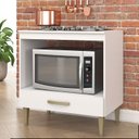 Ver imagem 1 de Balcão para Forno 1 Gaveta com Recorte para Cooktop 5 Bocas Branco
