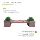 Ver imagem 3 de Banco com Cachepô 250 Cm em Madeira Plástica