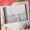 Ver imagem 5 de Penteadeira com 1 Porta com Espelho e 2 Gavetas 140cm Multimóveis Cr35266 Branco