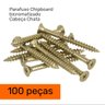 Kit 100 Peças Parafuso Chipboard Cabeça Chata Phillips 4.0x40 Bicro - 2