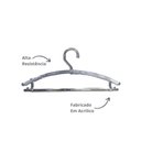 Ver imagem 3 de Kit 25un,cabide Boutique Fixo Fechado Bola Ps Cristal