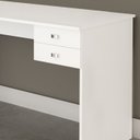 Ver imagem 5 de Escrivaninha Mesa Escritorio 2 Gavetas Me4165 Branco Tecno Mobili