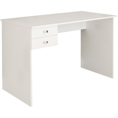Escrivaninha Mesa Escritorio 2 Gavetas Me4165 Branco Tecno Mobili