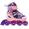 Patins Roller Inline Tamanho Ajustavel 38-41 Rosa Unitoys - 3