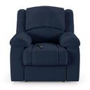 Ver mais imagens de Poltrona do Papai Reclinável Sala de Cinema Madrid Controle Power Elétrico Pu Azul G23