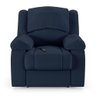 Poltrona do Papai Reclinável Sala de Cinema Madrid Controle Power Elétrico Pu Azul G23 - 8