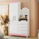 Ver imagem 6 de Guarda-roupa Cômoda 2 Portas e 4 Gavetas com Espelho New Capri