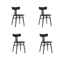 Ver imagem 3 de Kit 4 Cadeiras Jantar Polipropileno Aço Resistente Analu Rivatti