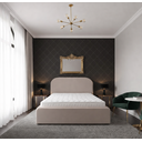 Ver imagem 1 de Cama Estofada Zara Queen 160cm Quarto Casal Luxo Vj Moveis