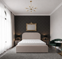 Ver imagem 1 de Cama Estofada  Zara Queen 160cm Quarto Casal Luxo Vj Moveis