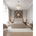 Ver imagem 3 de Cama Estofada Zara Queen 160cm Quarto Casal Luxo Vj Moveis