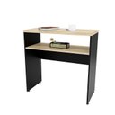 Ver imagem 2 de Aparador Buffet Balcão Sala de Estar Escritório 90x42cm Bege/Carvalho/Preto