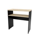 Ver imagem 1 de Aparador Buffet Balcão Sala de Estar Escritório 90x42cm Bege/Carvalho/Preto