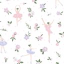 Ver imagem 1 de Papel de Parede Infantil Bailarina Rosa Sonhos 4209