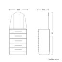 Ver imagem 5 de Cômoda com 05 Gavetas e Espelho New Veneza