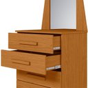 Ver imagem 4 de Cômoda com 05 Gavetas e Espelho New Veneza