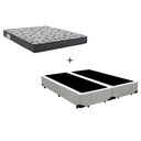 Ver imagem 1 de Cama Box Casal Bipartido 138 Tecido Sintético Branco com Colchão De Espuma - D33 Ortobom ISO 100
