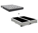 Ver imagem 1 de Cama Box Casal Bipartido 138 Tecido Sintético Branco com Colchão De Espuma - D33 Ortobom ISO 100
