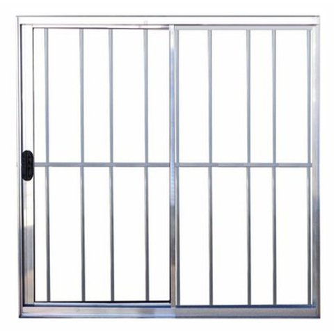 Janela de Alumínio Brilhante Vitro de Correr 2 Folhas Com Grade CMC Modular - 1.50 (L) X 1.00 (A)