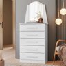 Cômoda com 05 Gavetas e Espelho New Veneza - 1