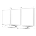 Ver imagem 4 de Kit 3 Quadros Decorativos 43x63 Ramos Delicados Quarto Sala com Moldura Branca- Hugart