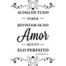 Adesivo Parede Frase Acima Tudo Amor Perfeito 1 - 2