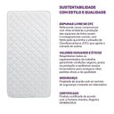 Ver imagem 7 de Conjunto com 2 Colchões Solteiro D23 188x88x15 Nuvem Casatema MadeiraOriginals Branco