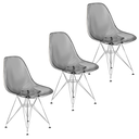 Ver imagem 1 de Kit 3 Cadeiras Charles Eames Cristal Eiffel Designer