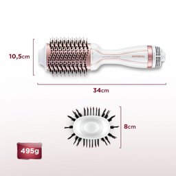 Escova Secadora Mondial White Rose Bivolt 1200w Branco Rosa Es-50 - 3