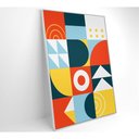 Ver imagem 4 de Quadro Geométrico Colorido 11 80x120 Cm Tecido Canvas