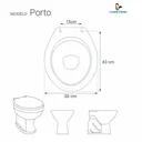 Ver imagem 3 de Assento Sanitário em MDF Porto Branco para bacia Luzarte
