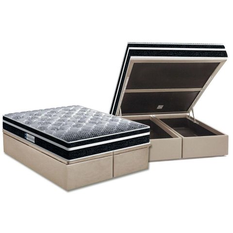 Cama Box Baú Queen: Colchão Ortopédico Probel D33 / EP ProDormir Advanced Tech1500 Plus + Base CRC S